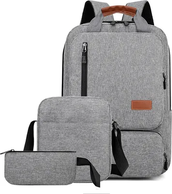 Obrázok produktu pre INF Multifunkčný nylonový batoh na notebook Šedá