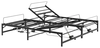 Obrázek produktu pro vidaXL Elektricky nastavitelná postel, černá, 180 x 200 cm, ocelová konstrukce