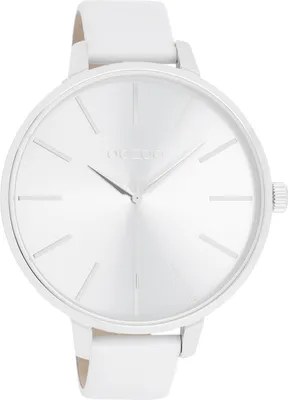 Produktbild von Oozoo Armbanduhr weiß Leder Timepieces Damen Analog-Quarzuhr UOC11070