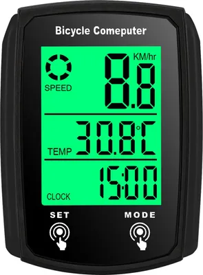 Produktbild von Kabelgebundener Fahrradcomputer 19 Funktionen Touch Bike Geschwindigkeitsmesser Kilometerzähler Wasserdicht Fahrradcomputer mit Hintergrundbeleuchtung