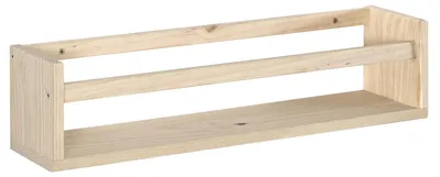 Regal mit Mittelstange aus Kiefernholz, 60 cm, 1 Stück