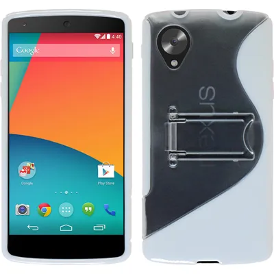 Produktbild von PhoneNatic Case kompatibel mit Google Nexus 5 - weiß Silikon Hülle  + 2 Schutzfolien