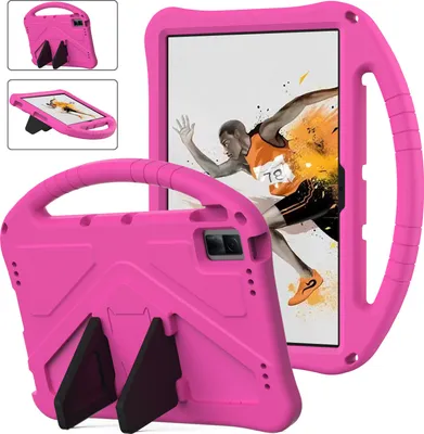 Obrázek produktu pro Dětské pouzdro pro TCL Tab 11 9466/TCL NxtPaper 11 2023, EVA lehké nárazuvzdorné pouzdro s skládacím stojánkem a rukojetí Růžový