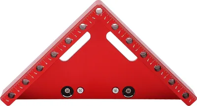 Image de Equerre de positionnement à angle droit 45�� 90��� Alliage d'aluminium Echelle claire Outil de menuisier