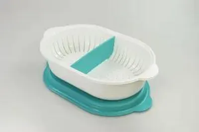 Produktbild von TUPPERWARE Küchenhelfer Sieb Super Servierstar 4,0 L blau-weiß Küchenchef