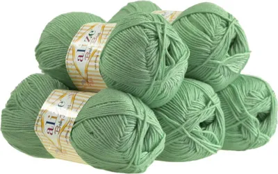 500g Alize Baby Best 485 pistaziengrün