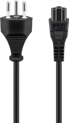 Zdjęcie produktu dla goobay Netzkabel Schweiz schwarz 1,8 m