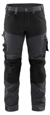 Produktbild von Blakläder Handwerker Arbeitshose mit Stretch 1799, Farbe:Mittelgrau/Schwarz, Größe:D84
