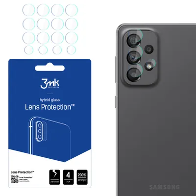 Produktbild von 3mk Hybridglas Lens Protection für Samsung Galaxy A73 5G Kamera Objektiv Kameralinse 0,16mm 6H (4 Stück)