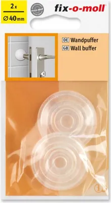 Produktbild von Wandpuffer rund 40mm transparent fix-o-moll