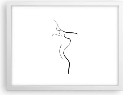Produktbild von Gerahmtes Poster - Weißer Rahmen - Minimalismus Frau Hut - 40x30 cm - Wand Bild - Wanddeko - Wandbilder - Kunstposter - Wandposter - Bilderrahmen - Bilder - Kunstdruck - P2WAA40x30-4908