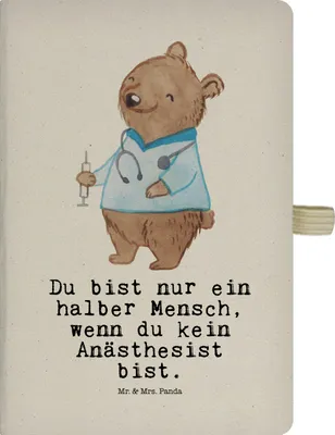 Produktbild von Mr. & Mrs. Panda Adressbuch Anästhesist Herz - Transparent - Geschenk, notizbuch, Kladde, a4, Anästhesie, Tagebuch, Krankenhaus, Journal, Spruch, Jubiläum, Witzig