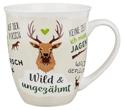 Produktbild von 1 Stck.Jumbo-Tasse Wild & ungezähmt, Geschenke Jäger-Jagd