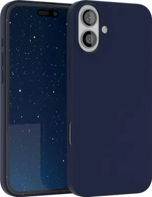 Produktbild von EAZY CASE Silikonhülle für Apple iPhone 16 Plus Silikon Backcover Schutz in Blau