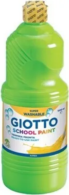Produktbild von Giotto abwaschbare Schulgouache grün zinnoberrot Flasche 1000 ml