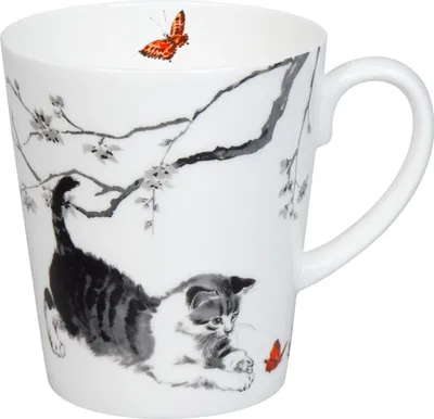 Produktbild von Könitz Becher Wunderbar - Cats im Geschenkkarton, Tasse, Bone China, Bunt, 600 ml, 11 5 255 2811