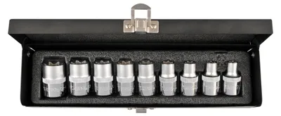 Produktbild von Yato YT-0521, Steckschlüssel-Satz, 1/2", Imperial, 9 Kopf/Köpfe, 12.7 mm, 1/2"