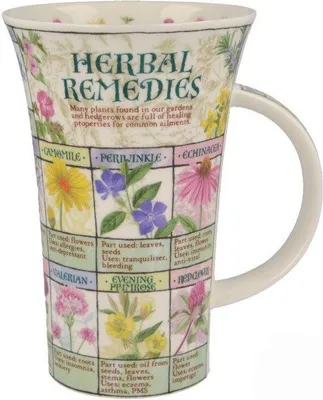 Productafbeelding van Dunoon beker, model Glencoe, met het motief "Kruidenremedies"