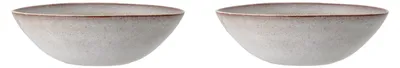 Produktbild von 2er Set Servierschüsseln Sandrine Grau D. 32cm Steingut Bloomingville