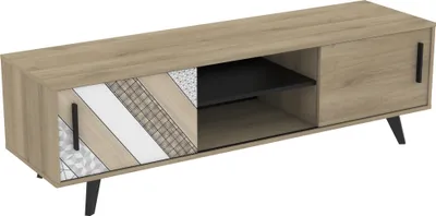 Produktbild von Lowboard >Helsinki< in Eiche Kronberg - 151x42x45cm (BxHxT)