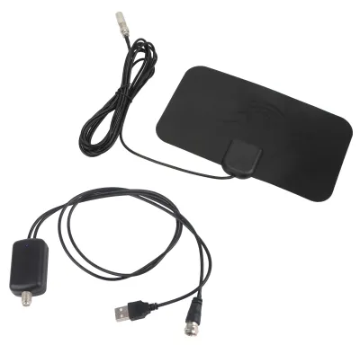Immagine prodotto di Antenna TV ad alta definizione, guadagno massimo 25 dBi, portata di ricezione fino a 980 miglia, digitale con amplificatore