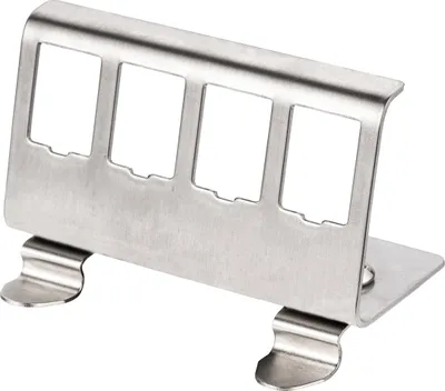 Produktbild von ROLINE Hutschienen-Adapter unbestückt, für 4 Keystones