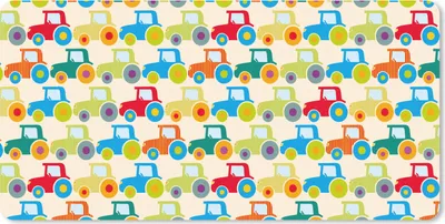 Produktbild von MuchoWow® Schreibtischunterlage Muster - Traktor - Farben - Jungen - Kinder - Kinder 80x40 cm - XXL Mauspad - Gaming Mauspad