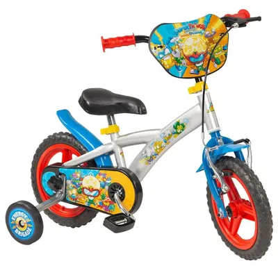 Kinderfahrrad 12 Zoll mit Korb, Pedale, für Jungen und Mädchen