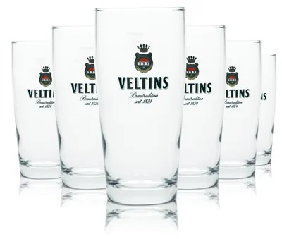 Produktbild von 6x Veltins Glas 0,3l Bier Becher Tumbler Pokal Gläser Geeicht Gastro Brauerei
