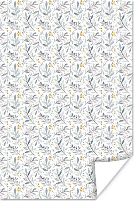 Produktbild von MuchoWow® Poster Blumen - Pflanzen - Farben 40x60 cm - Plakate für die Wand - Poster Babyzimmer