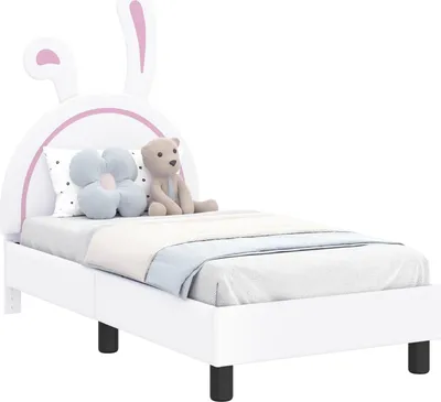 Obrázek produktu pro vidaXL Dětská postýlka s čelem, bílá, 70 x 140 cm, PU