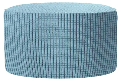 Runde Fußstützenhülle, Jacquard, elastisch, 50-58 cm, puderblau