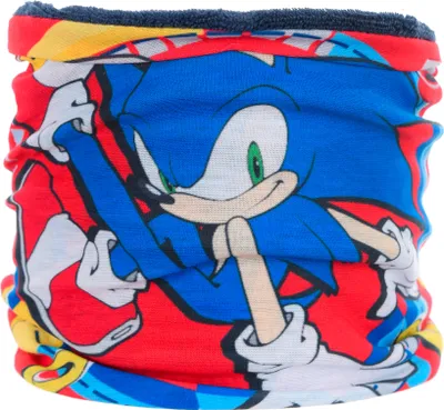Produktbild von Sonic the Hedgehog Kinder Jungen Fleece Schlauchschal Winter-Schal Loop   , Farbe:Rot