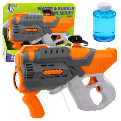 Productafbeelding van Elektrisch Waterpistool Zeepbellen 2in1 Oranje
