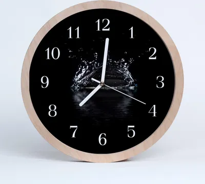 Produktbild von Holzuhr 20fi cm wanduhr - Wasser Wasser