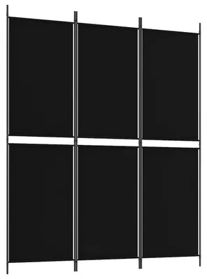Obrázok produktu pre vidaXL 3-dielne tienidlo čierne 150x180 cm Látka