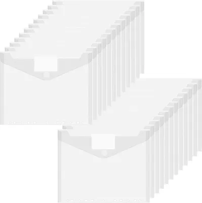 Produktbild von Dokumententaschen A4, transparent, 24 Stück, mit 11 Lochrand, für die Organisation