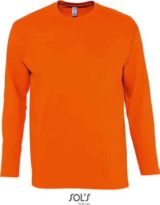 Produktbild von SOLs 11420 | Langarm Monarch Herren T-Shirt - Farbe: Orange - Größe: L