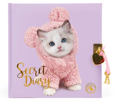 Immagine prodotto di Diario Studio Pets con lucchetto - Gattino Mousie - Diario rosa