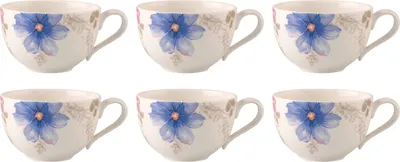 Produktbild von Villeroy & Boch Mariefleur Gris 6er Set Kaffeetassen Basic 390 ml Porzellan