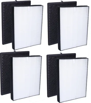 Produktbild von 4x Sillar Ersatzfilterset für Philips AC2889, AC2887, AC2882, AC3829/10, Serie 2000 2000i Luftreiniger | Ersatz für Philips AC2887