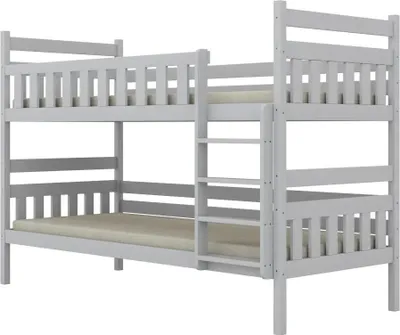 Zdjęcie produktu dla Łóżko piętrowe BARTEK 200x90 białe drewniane