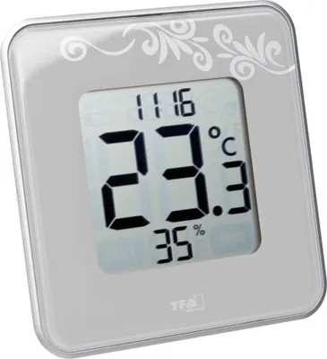 Obrázek produktu pro TFA-Dostmann 30.5021.02, Bílá, 20 - 99%, -20 - 50 °C, -4 - 122 °F, 143 g, 104 x 13 x 104 mm