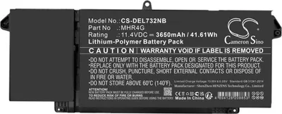 Obrázek produktu pro Baterie pro Dell Latitude 13, Latitude 14, Latitude 7320 a další, 3650 mAh, Li-Ion