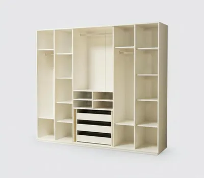 Image de Armoire moderne offrant un grand espace de rangement et au design élégant