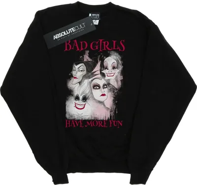 Produktbild von Disney - "Bad Girls Have More Fun" Sweatshirt für Herren BI51150 (XXL) (Schwarz)