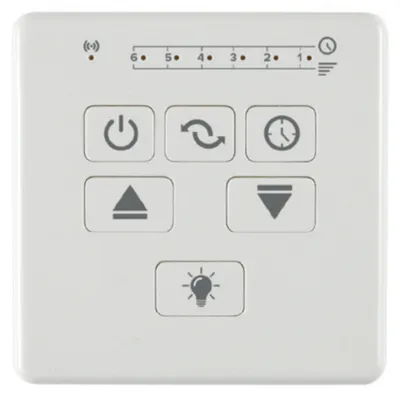 Obrázok produktu pre Rádiové nástenné ovládanie FNK ECO Hotel B pre úsporné stropné ventilátory CasaFan