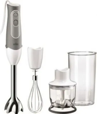 Produktbild von Braun MQ 525, Pürierstab, 0,6 l, 600 W, Grau, Weiß