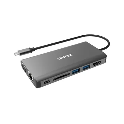 Obrázek produktu pro UNITEK D1019A notebook dock/replikátor portů USB 3.2 Gen 1 (3.1 Gen 1) Type-C šedý