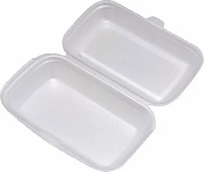 Produktbild von 25x Menübox Lunch-Box weiß 240x133x75 mm geschäumt einteilig